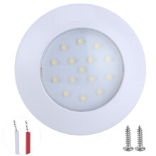 LED-Innenraumleuchte für Fahrzeuge, helles, warmweißes Niedervoltlicht, kompatibel mit 12V-24V, lange Lebensdauer, energiesparend, bündig eingebaut