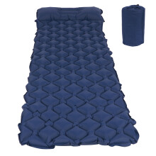 Colchón autoinflable para camping con altura ajustable, soporte ergonómico, impermeable y aislante, tejido Ripstop duradero, ideal para excursiones.