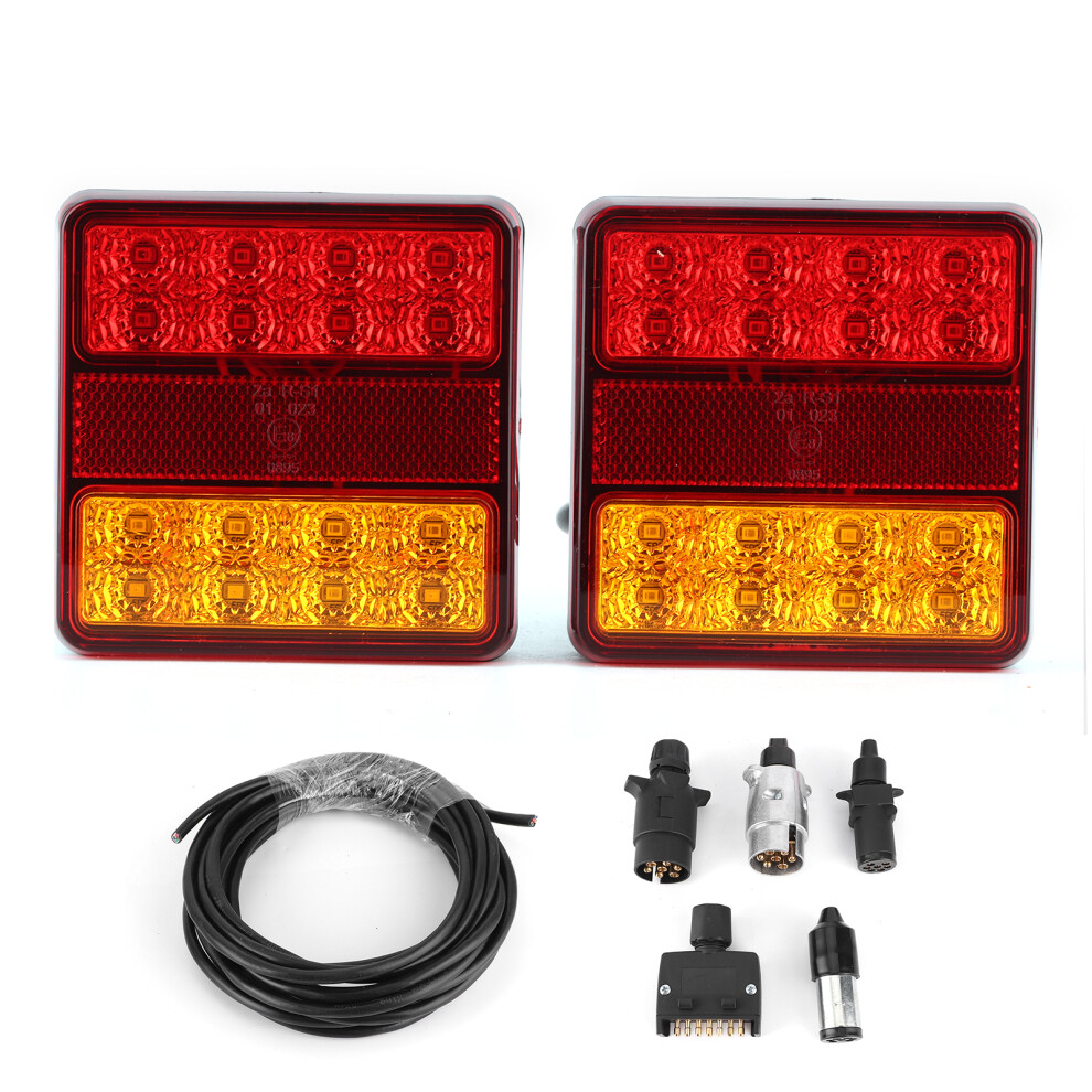 Shockproof & Sturdy Trailer Tail Ip67 Waterproof Rear W/ Simple Wiring Multi Function Running Brake Turn Reversing 4 Camper Boat Light 9139052886674