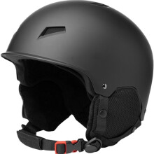 Winter Snowboard Helmet Earmuffs for Men and Women, Warm Snow Helmet, Fixed Strap, Safety Ski Helmet for Skiing Black