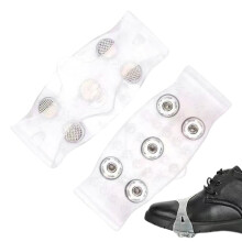 1 Pair Climbing Ice Grippers 5 Spikes Snow Traction Cleats NonSlip Mountaineering Climbing Shoes Ice Gripper Shoe Covers for Men Ice Cleats for Shoes