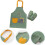 First painting apron with elastic cuffs, 1 set student smock 4