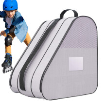 Ice Skate Bag, Figure Skating Carrier with Adjustable Shoulder Strap, Purple