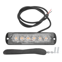 Luci di segnalazione di emergenza a LED ad alte prestazioni, barra luminosa lampeggiante stroboscopica ad alta intensità con 6 LED, lenti antiurto e