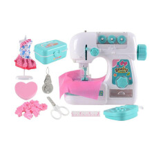 Mini Sewing Machine, Toy, DIY, Portable, with LED Light, for Girls Ages 4 and Up, Gift