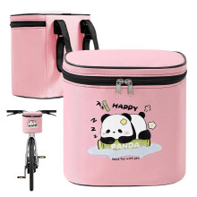 KinderFahrradtasche fr Vorderlenker, Schnellverschluss, reflektierende Tasche, Mädchen, Rose