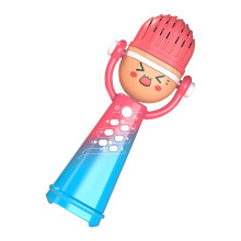 Kinder Microphone, Karaoke for Kids Cute Handheld Speaker Fun Voice Changer Pink