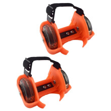 1 pair of adjustable roller skates with flashing lights, stable design for skating for indoor and outdoor activities, material