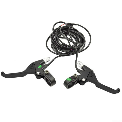 Aluminium brake levers for electric bicycles with parking function