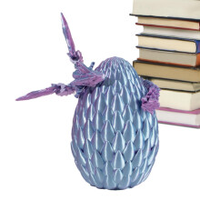 Dragon Crystal Egg Dragon in 3D Printed in Egg Dragon Egg in 3D Printed with Joint Toy by Gem Dragon