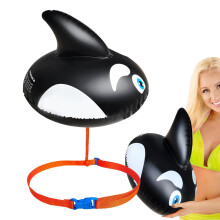 Open Water Swimming Buoy, Swimming Buoy, Swimming Safety Float, Highly Visible Swimming Bubble for Boating, Kayaking, Fishing, Rafting Black