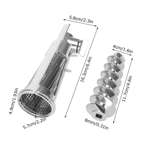 Grinder Sausage Stuffer Ketchup Attachment Vegetable Strainer 2
