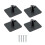 4 Pack Convenient Hook Holder ABS Texture Stand Mixer-black 1