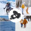 Winter Walk traction clamps, multipurpose claws with straps L 3
