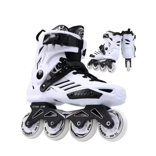 's and Adult Roller Skates, White, 39