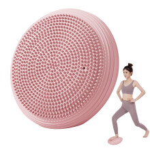 Wobble Cushion 13.4 in Diameter Round Yoga DoubleSided PVC Inflatable Balance Cushion Training Massaging Wobble Board for Home Gym