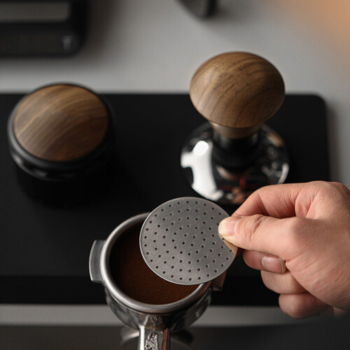Double Layer Brewing Head Filter Net Metal Puck Screen-58MM 2