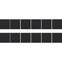 Set van 12 zelfklevende akoestiekschuimpanelen-Zwart