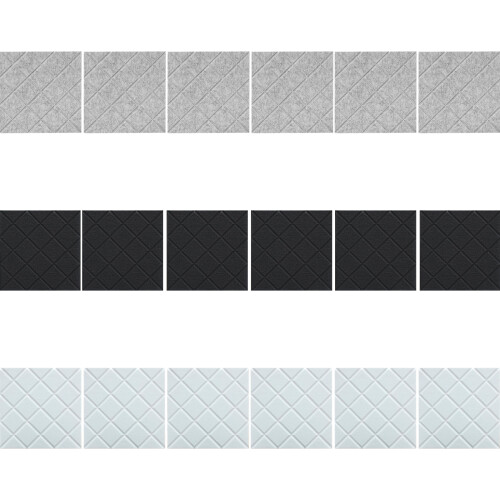Soundproof Wall Panels Polyester Texture for-silver gray 1