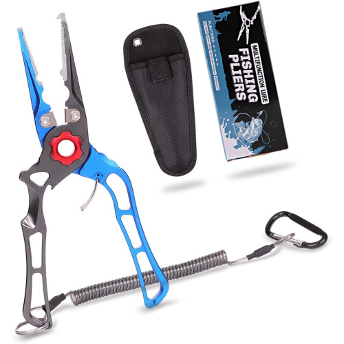 fish gripping pliers, multifunctional, for cutting, hook remover 1