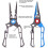fish gripping pliers, multifunctional, for cutting, hook remover 3