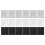 12 Pack Square Foam Panels Polyester Polyester Soundproof-White 2