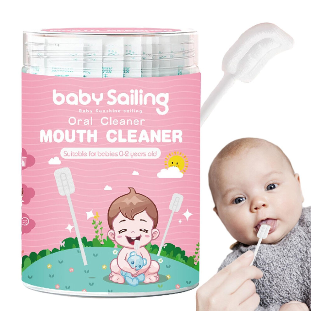 Baby Mouth Cleaner, Mouth Cleaner for  Pack of 30 Soft Sticks for Mouth Cleaning, Mouth Cleaning Stick with Gauze for Mouth and Tongue Care.