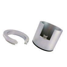 Kaffee Tamper Basis Espresso Siebträger Halter Aluminium-Silber