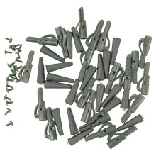 50 pieces carp fishing lead clip and tail rubber cone carp fish tackle tool carp fish tackle tool easy to use
