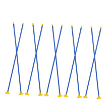 Pack of 10 Archery Suction Arrows Safety Game Arrow Training Arrow for Suction Exercise Arrow for Competition Practice Sports Arrow Plastic Blue