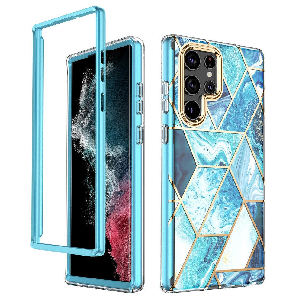 Elegant Slim Design Case For Samsung Galaxy S22 Ultra, Reliable Protection Shockproof Tpu Integrated Screen Protector For Wireless Charging Devices, C 9486358062142
