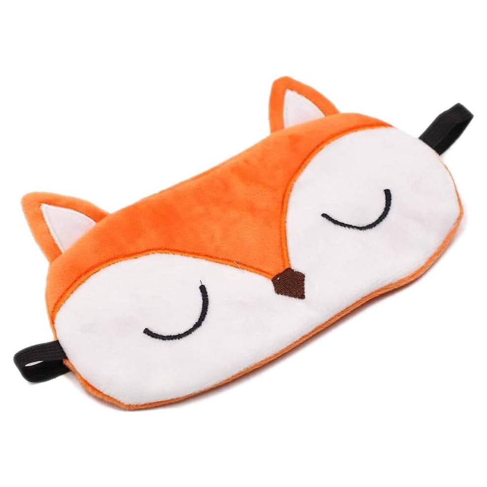 Orange Flexible Headband Eye Mask, Super Soft For Uninterrupted Sleep On-The-Go (Orange)