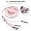 Retractable Multi Charging Cable, Supports Fast Charging & Universal Compatibility, Compact & Portable for IOS/Android Devices, Bidirectional Stretchi 7