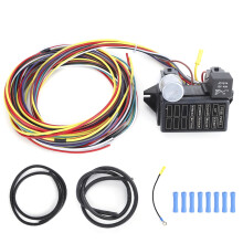 Kit di cablaggio universale per circuiti8Cablaggio fusibili per circuitiRelè flash modulareInstallazione facile Plug & Play4Cablaggio per auto da