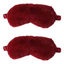 Lussuosa maschera per dormire in peluche, paraocchi in pelliccia sintetica per un riposo e un relax senza pari, benda confortevole in poliestere di