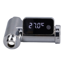 Hydro-Powered Shower Thermometer, 360 Rotating Screen Ensures Accurate Baby Bath Water Monitoring, Ideal for Safe Family Use