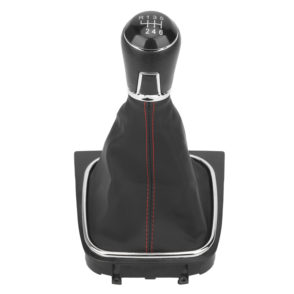 Car Interior Upgrade Kit, Ergonomic Design Durable Pu Leather Gear Shift Knob & Boot Set, Smooth Shifting Comfortable Touch Driving Experience 9139052880559
