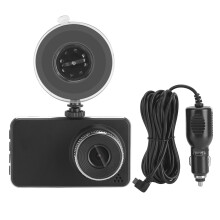Cámara de salpicadero doble para coche (delantera y trasera) con resolución 4K, visión nocturna, grabación en bucle de gran angular de 170
