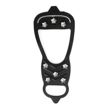 1 Pair 8 Teeth AntiS Snow LCE Climbing Shoe Spikes Ice Grips for Shoes Crampons Winter Climbing Anti Slip Shoe Cover Part L (EU4146)