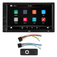 HD touchscreen Bluetooth autoradio Draadloze CarPlay Android Auto Achteruitrijcamera FM-radio Stuurwielbediening Geluid van hoge kwaliteit Mirror Link