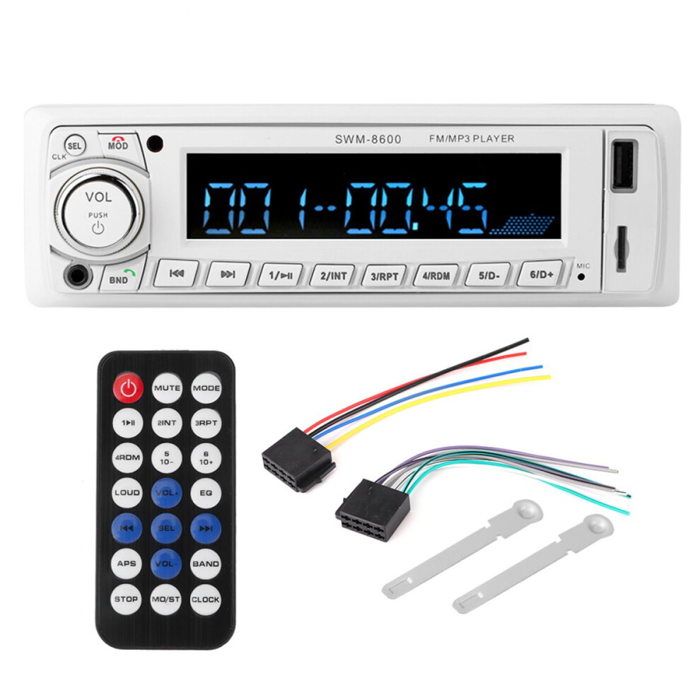 Car Stereo System Fm Radio With Bluetooth Connectivity Handsfree Calling Mp3 Playback Equalizer Function Usb Sd Quick Charge Remote Control 9139052892170