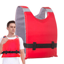 Life Jacket with Reflective Strips, Adjustable Buckle for Water Sports