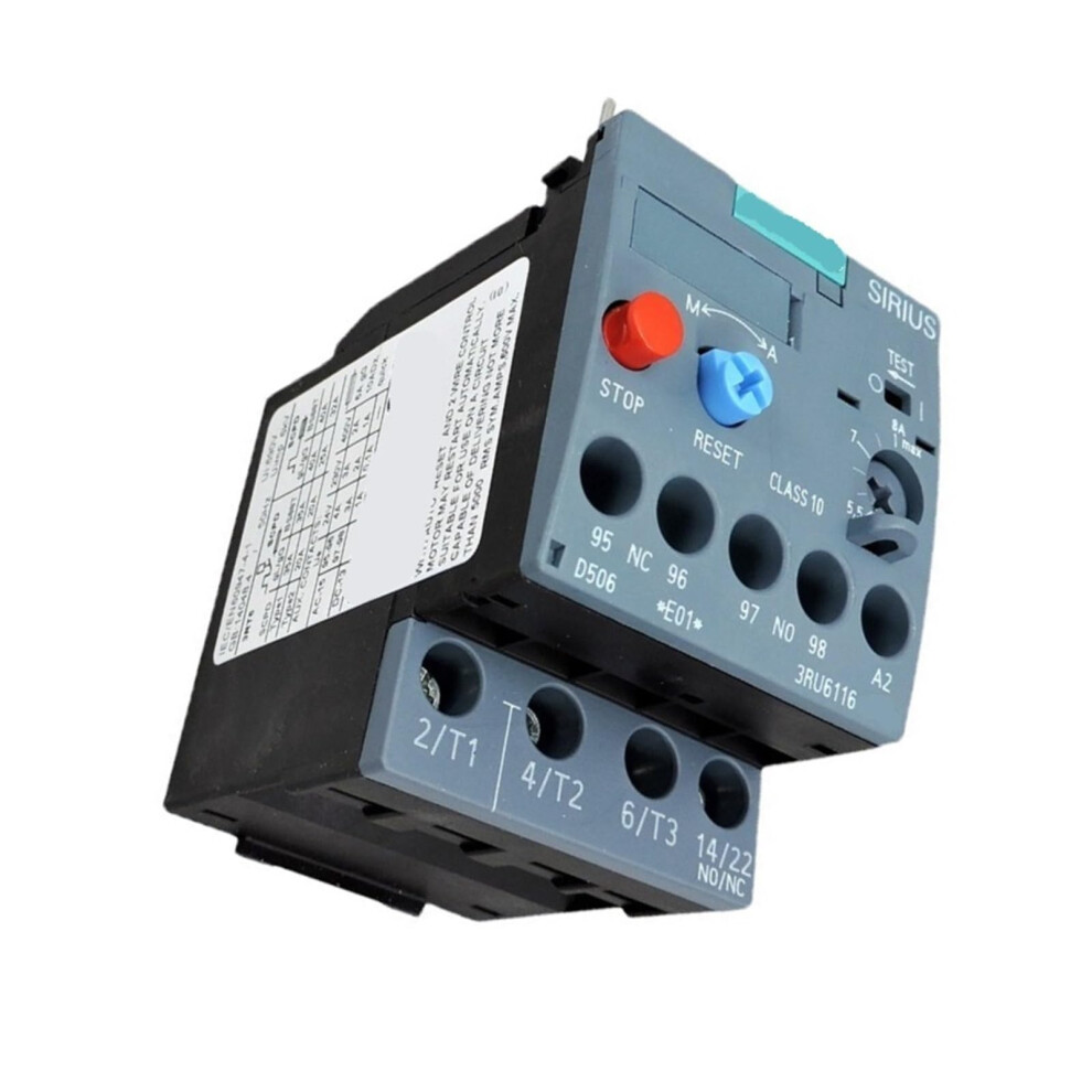 Thermal Overload Relay 3Ru61161hb0 Thermal Overload Relay For Industry, Factories, Machinery, Etc. 9412369576293