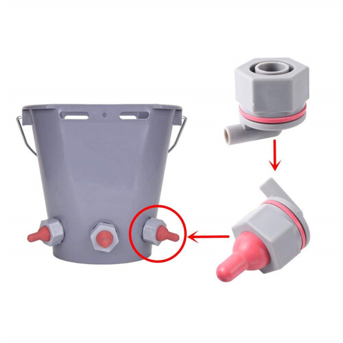 Calf Feeder Pacifiers Fixed Base Milk Bucket Nipple Soft-AF054C 2