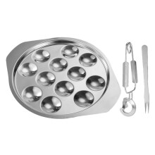 Snail Baking Plate With Clamp Escargot Dining Set Durable Easy To Care For