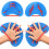 Swimming Paddle, Hand Swimming Paddle, 1 Pair, with Adjustable Straps, blue 4
