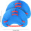 Swimming Paddle, Hand Swimming Paddle, 1 Pair, with Adjustable Straps, blue 5