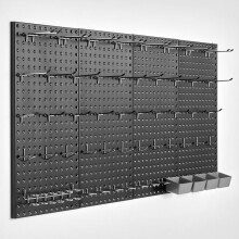 Wandorganisator - DUOKU - 24" x 12" - Stahl - 4 Paneele - Zubehör enthalten
