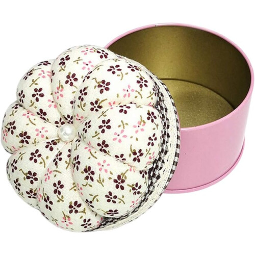 Floral Fabric Pin Cushion Craft Style 1 1