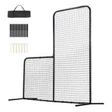 Veiligheidsscherm voor Baseball en Softball-Duoku-2,1 x 2,1 m-Portabele Hitter Net in L-Vorm-Robust